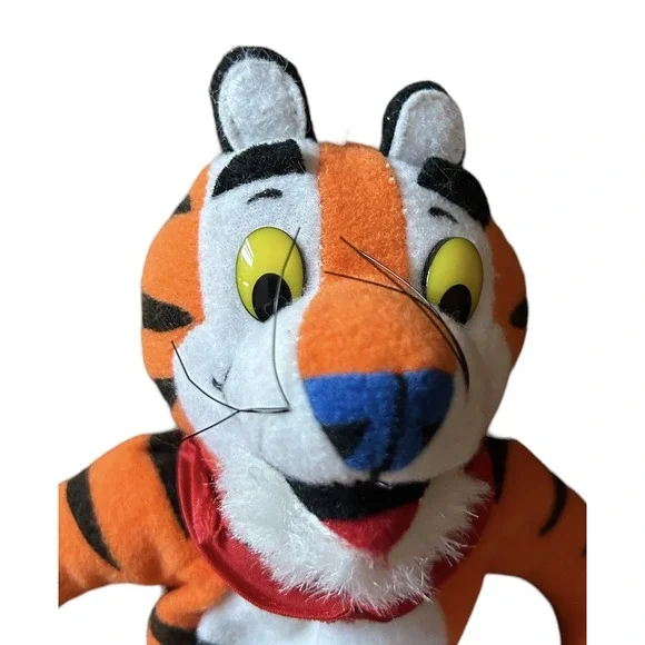 Vintage 1997 Kellogg's Frosted Flakes Cereal Tony the Tiger Beanie Plush - Picture 2 of 5